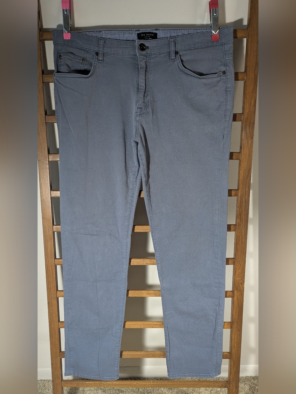 Ted Baker Light Blue Casual Trousers